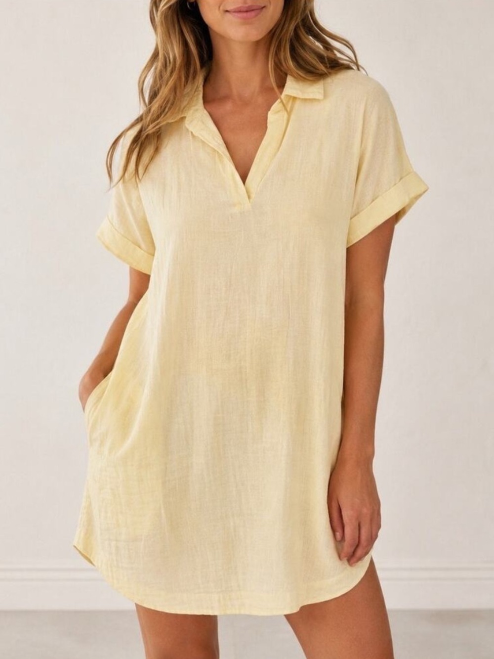 Pact Organic 100% Organic Cotton Gauze Shirt Dress Size L